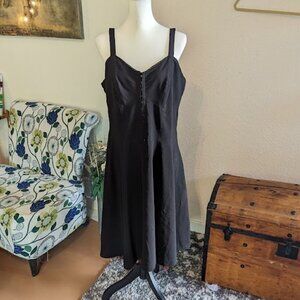 Torrid Black Mini Cocktail Dress w/ Red Polka Dot Petticoat | Size 12